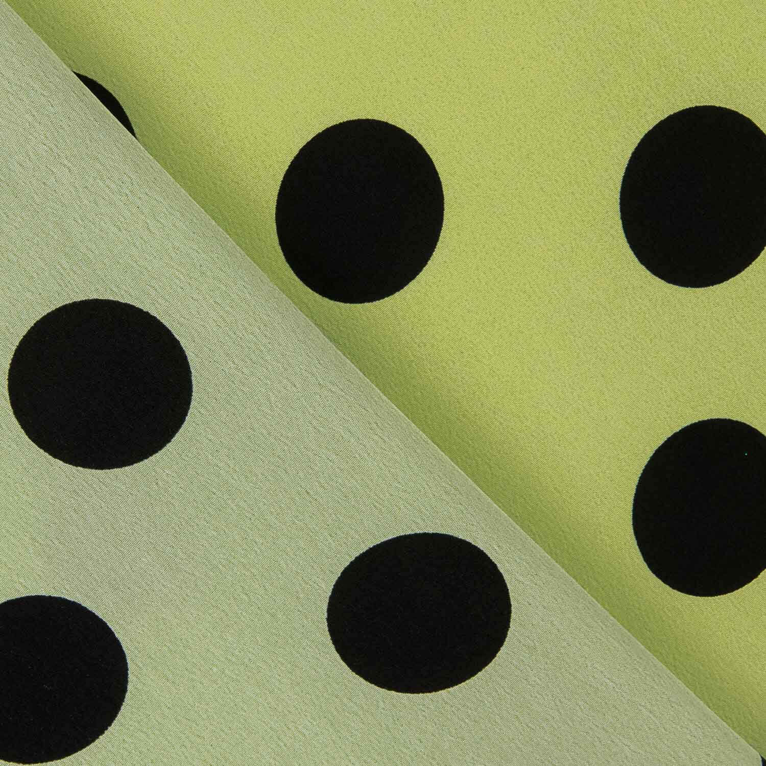 Koshibo Polka Dots 33 mm Grün / Schwarz - Ribes y Casals