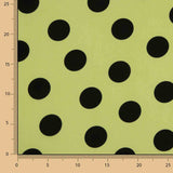 Koshibo Polka Dots 33 mm Grün / Schwarz - Ribes y Casals