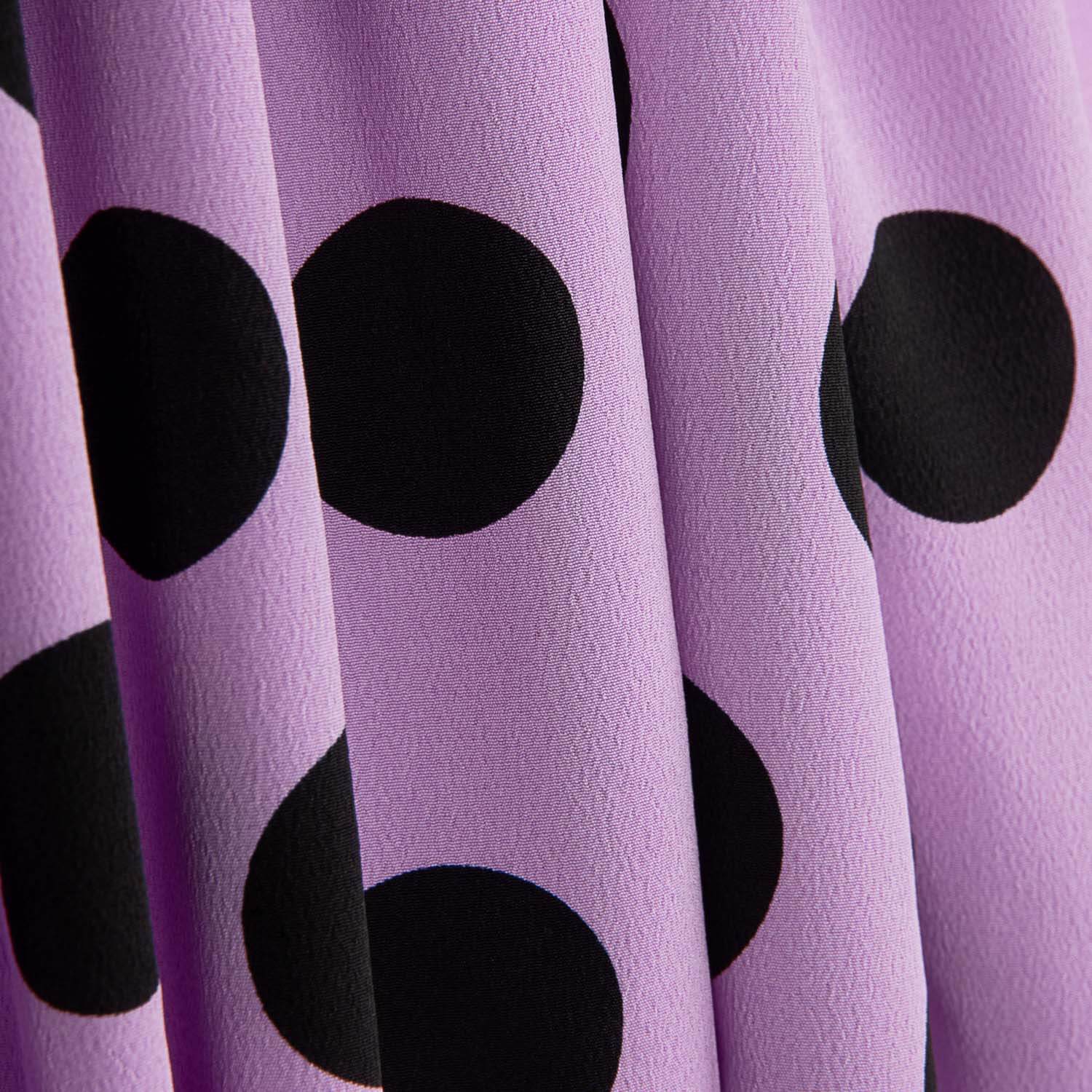 Koshibo Polka Dots 33 mm Mauve / Schwarz - Ribes y Casals
