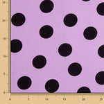 Koshibo Polka Dots 33 mm Mauve / Schwarz - Ribes y Casals
