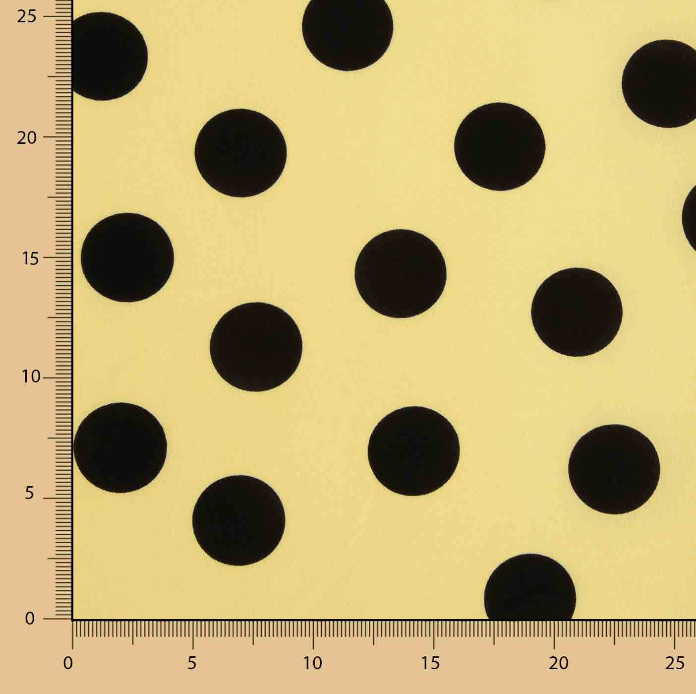 Koshibo Polka Dots 33 mm Vanille / Schwarz - Ribes y Casals