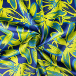 Kreppsatin Tropic Blue - Ribes y Casals