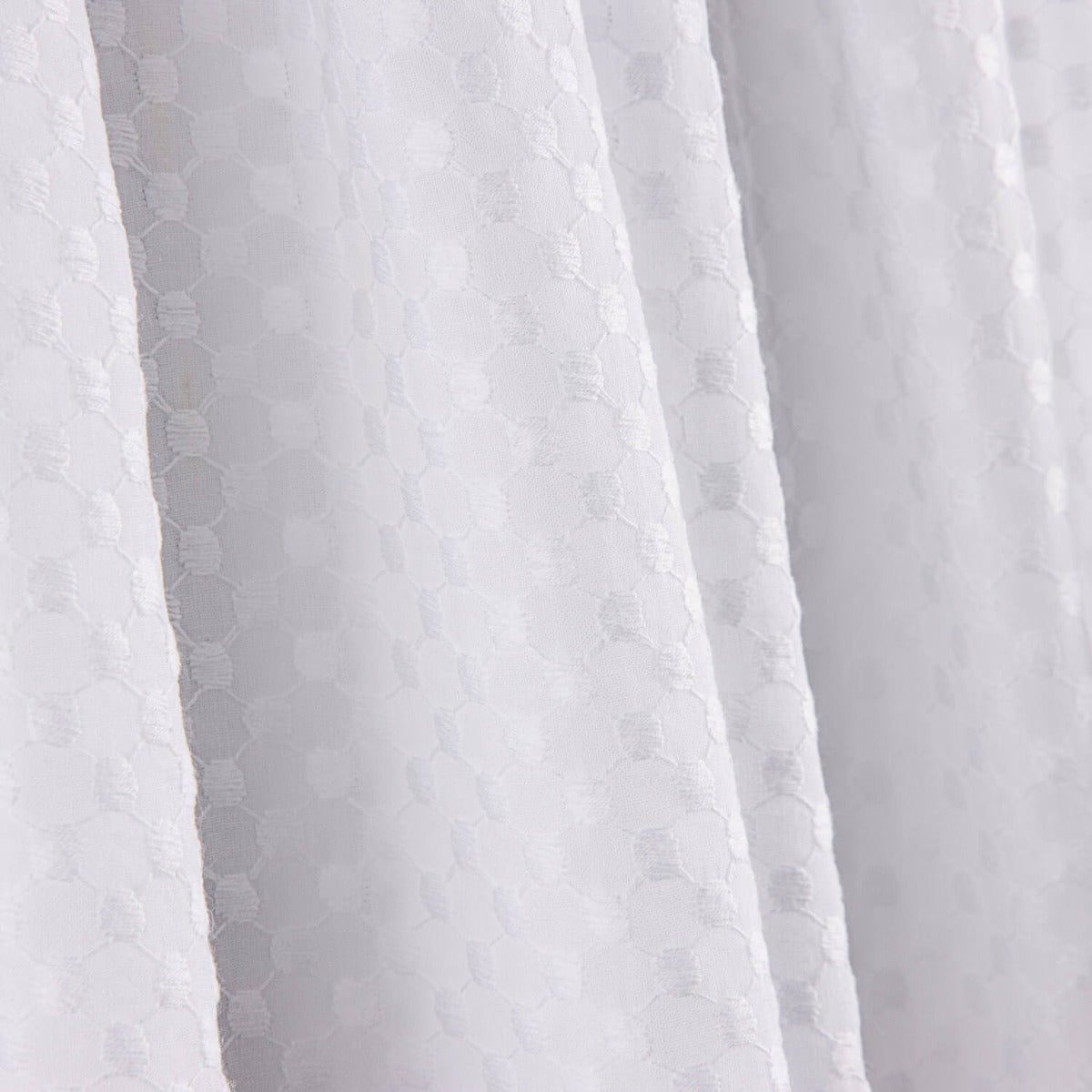 Voile Stickerei Mond Weiß - Ribes y Casals