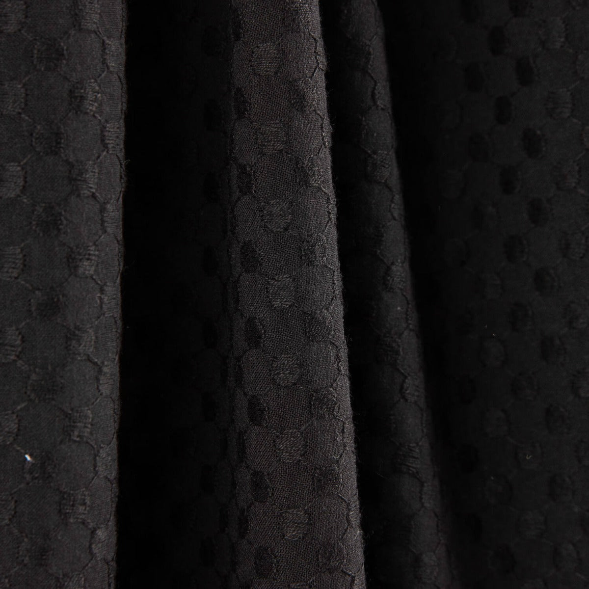 Voile Stickerei Mond Schwarz - Ribes y Casals