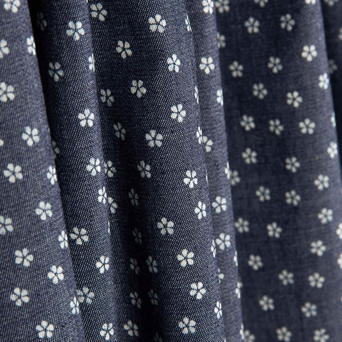 Denim-Hemd Hemd Marguerites Blau - Ribes y Casals