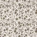 Bambus-Popeline Floral Taupe - Ribes y Casals