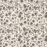 Bambus-Popeline Floral Taupe - Ribes y Casals