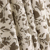 Bambus-Popeline Floral Taupe - Ribes y Casals