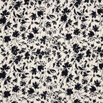Bamboo Floral Schwarz Popeline - Ribes y Casals
