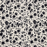 Bamboo Floral Schwarz Popeline - Ribes y Casals