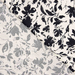 Bamboo Floral Schwarz Popeline - Ribes y Casals