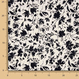Bamboo Floral Schwarz Popeline - Ribes y Casals
