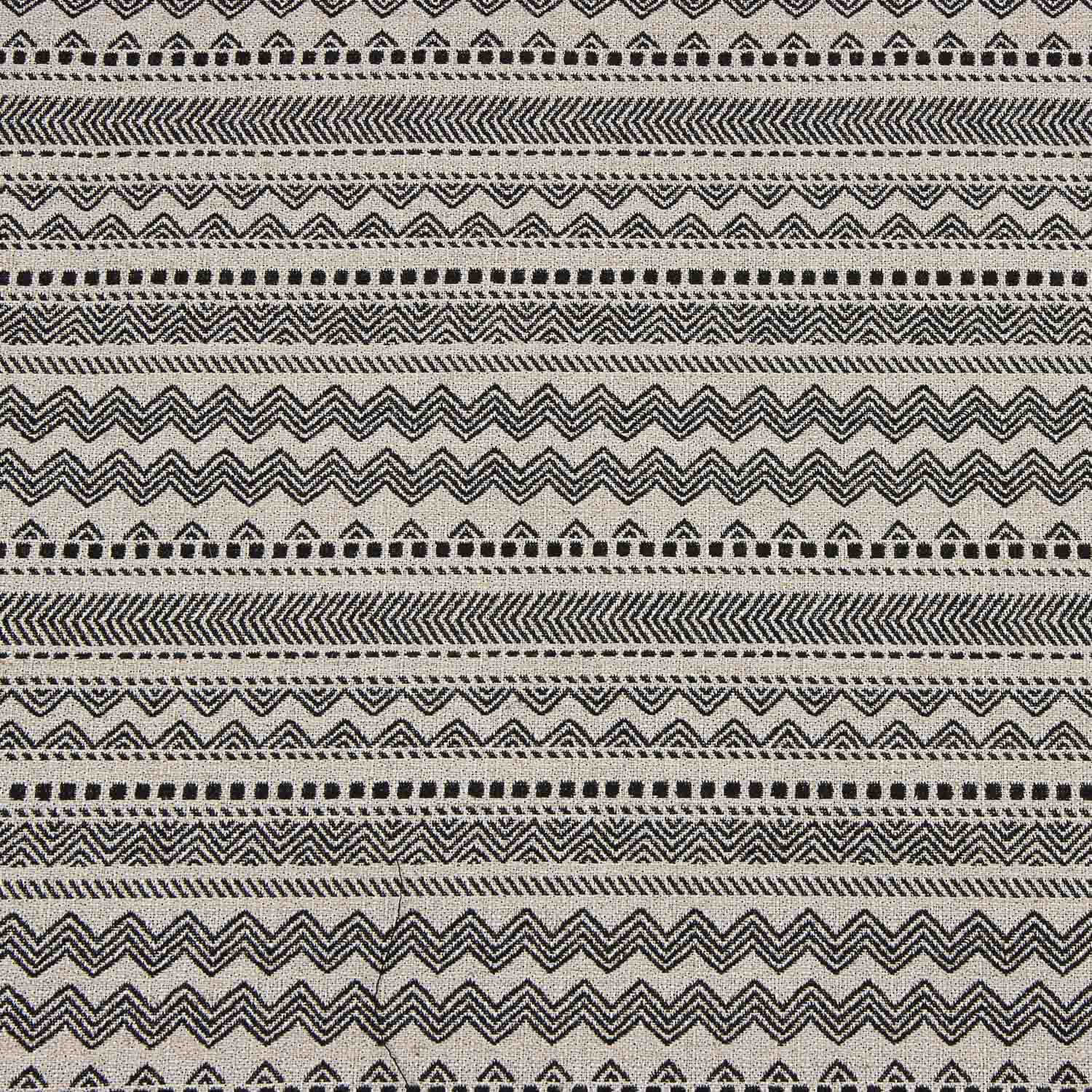 Canvas-Jacquard-Polsterung Ethnisch Schwarz - Ribes y Casals