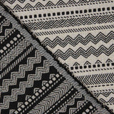 Canvas-Jacquard-Polsterung Ethnisch Schwarz - Ribes y Casals