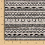 Canvas-Jacquard-Polsterung Ethnisch Schwarz - Ribes y Casals