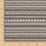 Canvas-Jacquard-Polsterung Ethnisch Schwarz - Ribes y Casals