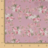Viyela bedruckt mit Rosenmuster „Provenza Rosa“ - Ribes y Casals