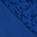 Koshibo Blue Beflockte blaue Blumen Intensives Blau - Ribes y Casals