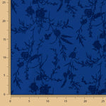 Koshibo Blue Beflockte blaue Blumen Intensives Blau - Ribes y Casals