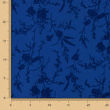 Koshibo Blue Beflockte blaue Blumen Intensives Blau - Ribes y Casals