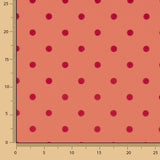 Koshibo Koralle Beflockt Fuchsia Polka Dot Koralle - Ribes y Casals