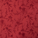 Stoffrest Koshibo Rot mit floralen Applikationen – verschiedene Maße x Breite 150 cm - Ribes y Casals