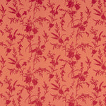 Stoffrest Koshibo Coral mit Flockdruck und fuchsiafarbenen Blumen – verschiedene Maße x Breite 150 cm - Ribes y Casals