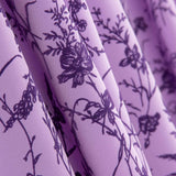 Koshibo Mauve Beflockte Mauve Blumen Intensives Flieder - Ribes y Casals