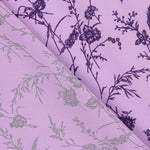Koshibo Mauve Beflockte Mauve Blumen Intensives Flieder - Ribes y Casals
