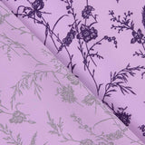 Koshibo Mauve Beflockte Mauve Blumen Intensives Flieder - Ribes y Casals
