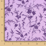 Koshibo Mauve Beflockte Mauve Blumen Intensives Flieder - Ribes y Casals
