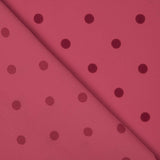 Stoffrest Koshibo Erdbeere Flockdruck Punkte Fuchsia – verschiedene Maße x Breite 150 cm - Ribes y Casals