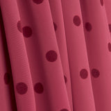 Stoffrest Koshibo Erdbeere Flockdruck Punkte Fuchsia – verschiedene Maße x Breite 150 cm - Ribes y Casals