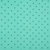 Koshibo Türkis beflockt Polka Dot Grün - Ribes y Casals