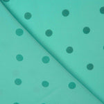 Koshibo Türkis beflockt Polka Dot Grün - Ribes y Casals