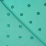 Koshibo Türkis beflockt Polka Dot Grün - Ribes y Casals