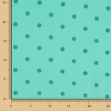 Koshibo Türkis beflockt Polka Dot Grün - Ribes y Casals