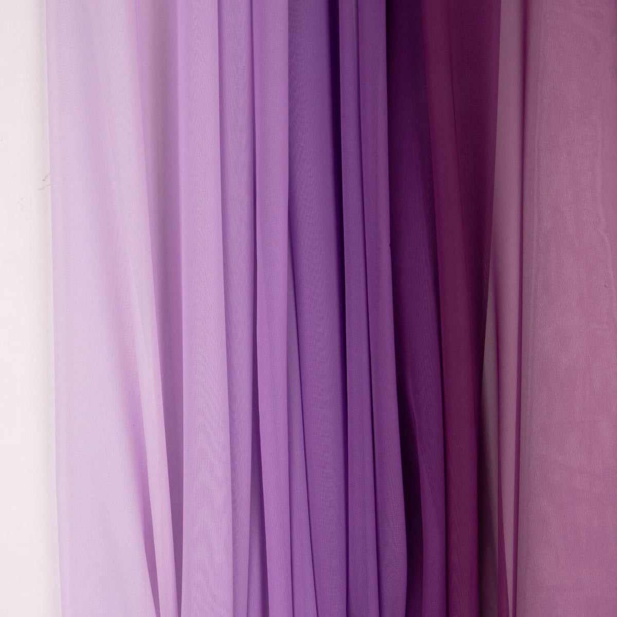 Bedruckte Gaze in Lavendel und Violett Degradé - Ribes y Casals