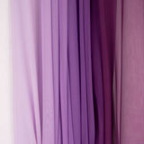 Bedruckte Gaze in Lavendel und Violett Degradé - Ribes y Casals