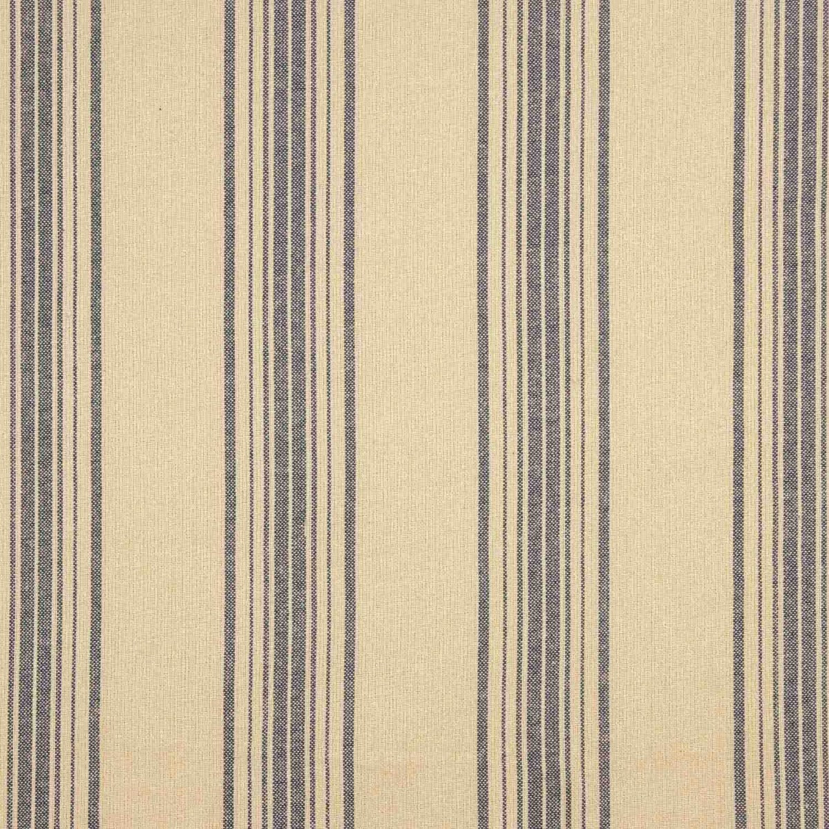Stoffrest: Bedruckte Matte mit blauen Streifen – verschiedene Maße x Breite 160 cm - Ribes y Casals
