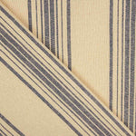 Stoffrest: Bedruckte Matte mit blauen Streifen – verschiedene Maße x Breite 160 cm - Ribes y Casals