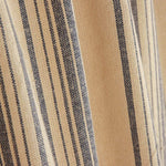 Stoffrest: Bedruckte Matte mit blauen Streifen – verschiedene Maße x Breite 160 cm - Ribes y Casals