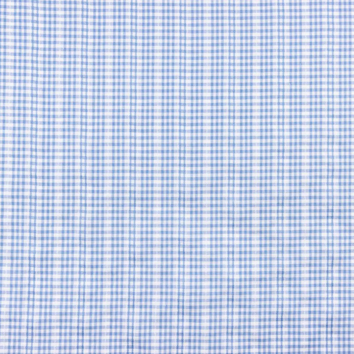 Blaues Vichy-Quadrat mit Stickerei - Ribes y Casals