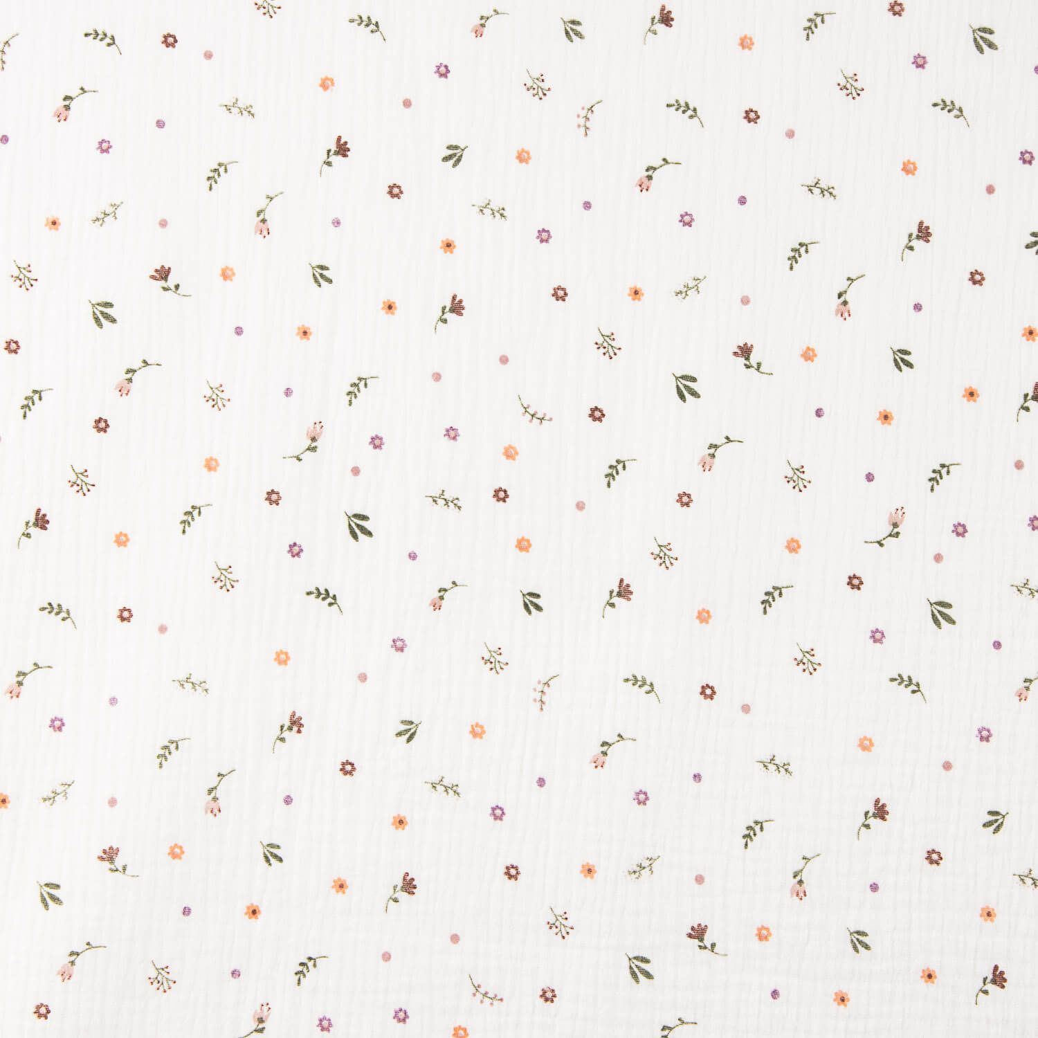 Baumwoll-Musselin-Reststücke mit Waldblumen-Muster – verschiedene Maße x 135 cm Breite - Ribes y Casals