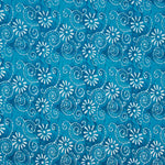 Voile Baumwolle Spirale Druck Batik Spiralen Türkis - Ribes y Casals