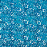 Voile Baumwolle Spirale Druck Batik Spiralen Türkis - Ribes y Casals