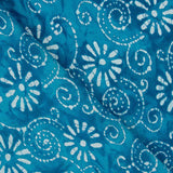 Voile Baumwolle Spirale Druck Batik Spiralen Türkis - Ribes y Casals