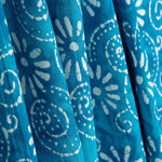 Voile Baumwolle Spirale Druck Batik Spiralen Türkis - Ribes y Casals