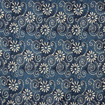 Voile Baumwolle Bedruckte Spiralen Batik Spiralen Indigo - Ribes y Casals