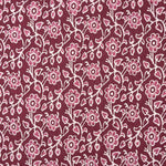 Voile Baumwolle Bedruckter Garten Vintage Bordeaux - Ribes y Casals